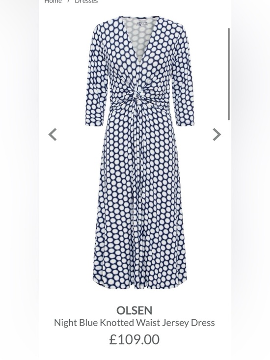 Olsen Dresses & Skirts - OLSEN light Blue Knotted Waist Jersey Dress- Size 6